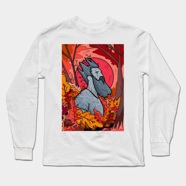 The Stone Forest King Long Sleeve T-Shirt by Swadeillustrations